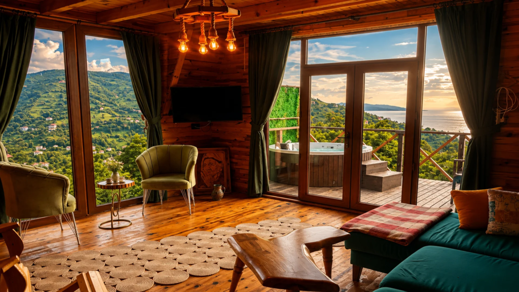 Emis Grand | Rize Fındıklı’da Jakuzili Bungalov