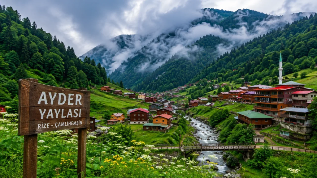 Rize Çamlıhemşin Ayder Yaylası doğa manzarası