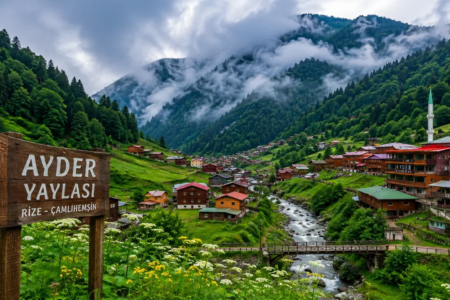 Rize Çamlıhemşin Ayder Yaylası doğa manzarası