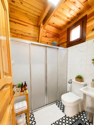 Emis Grand bungalov duş ve banyo alanı